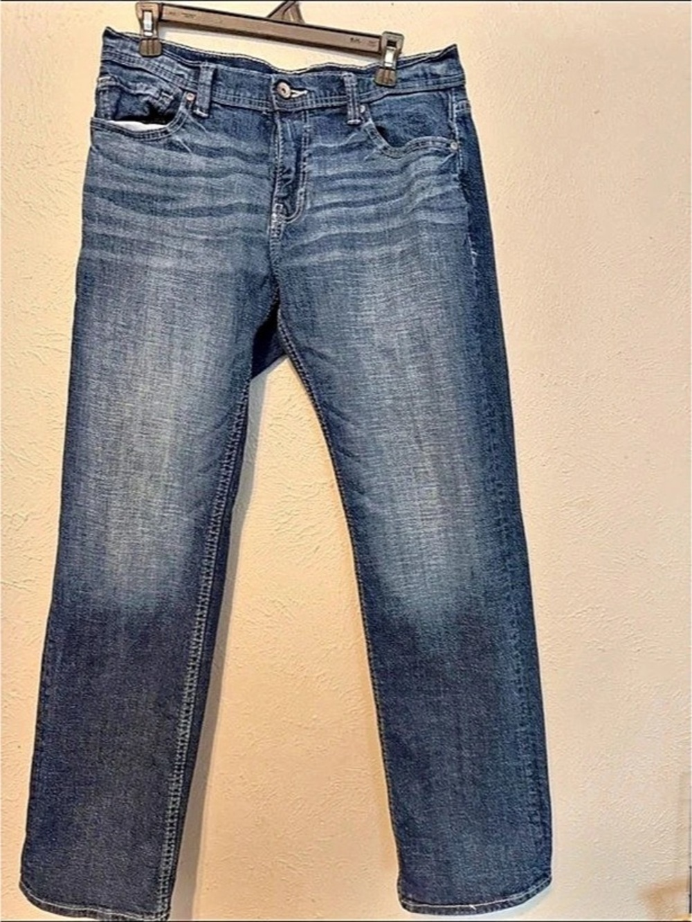 Reclaim Regular Straight Stretch Jean Blue Waist 32x32 - western style Buckle